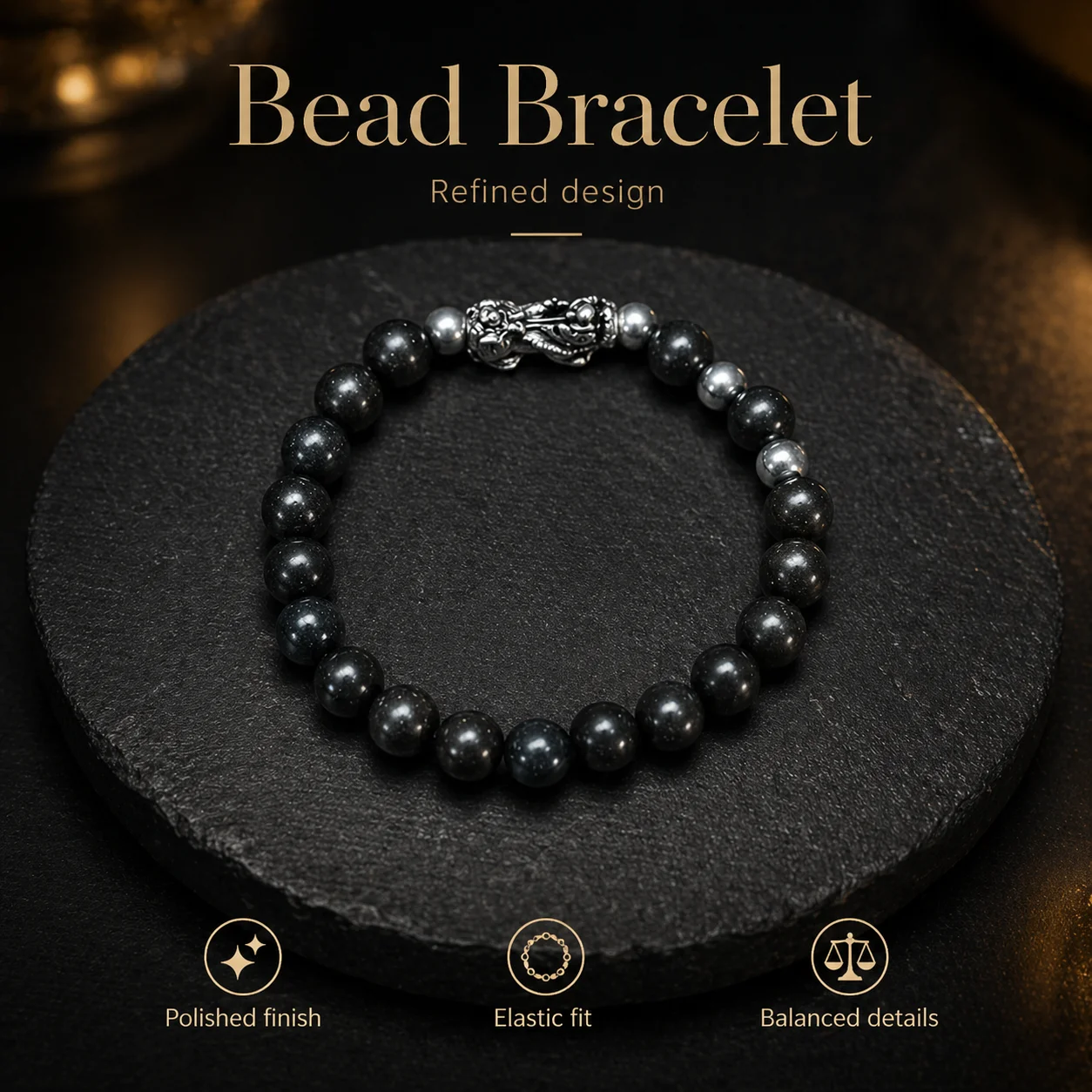 

Natural Herbal Scented Bead Bracelet 8mm 18 Beads Silver Color Pixiu Charm Handmade Feng Shui Unisex Jewelry Gift
