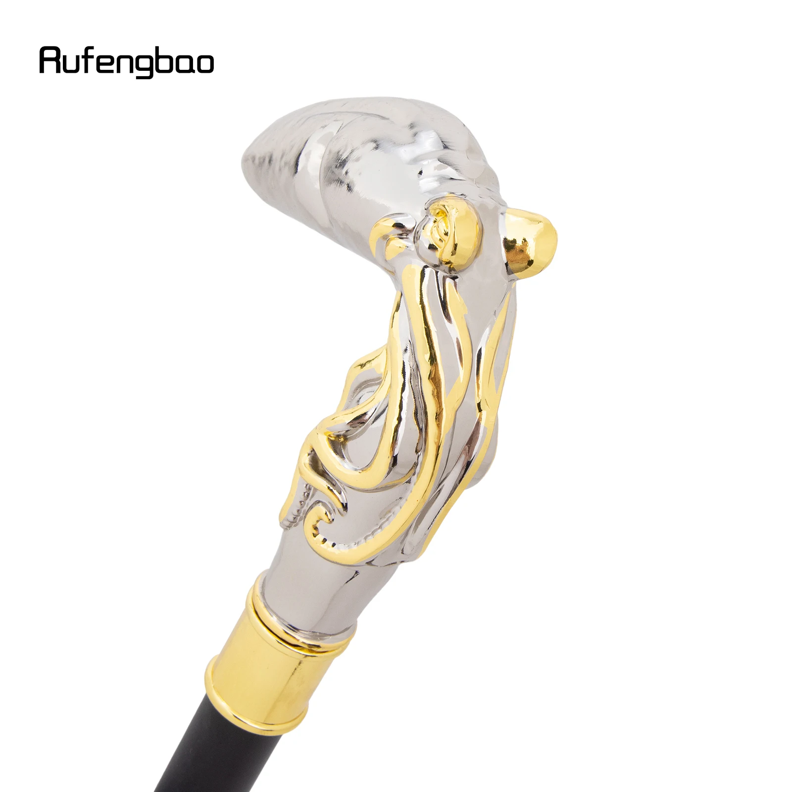 Golden White Octopus Fish Squid Cane Fashion  Stage Cane Decorative Stick Decorative Cane Cosplay Parties, For Cosplay & Party view 4