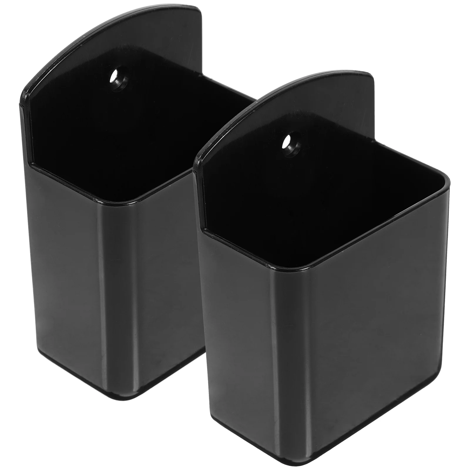 

2pcs Wall Mount Remote Control Storage Box Holder Organizer Smooth Surface Lightweight Safe Daily Use Living Bedroom