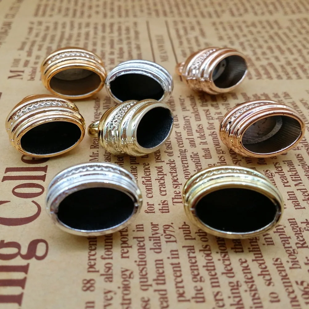 100Pcs Electroplated Tassel Cap DIY Accessories Durable Plastic for Jewelry Headdress Clothing Handmade Projects Rose Golden