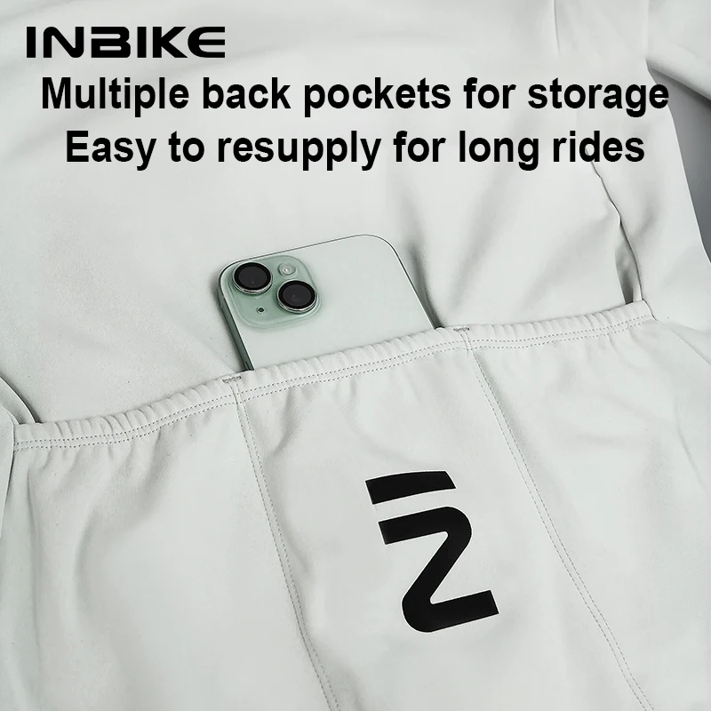 INBIKE New Fleece Cycling Clothing Men\'s Autumn and Winter Warm Long-sleeved Road Bicycle Jacket Outdoor Sports Shirt