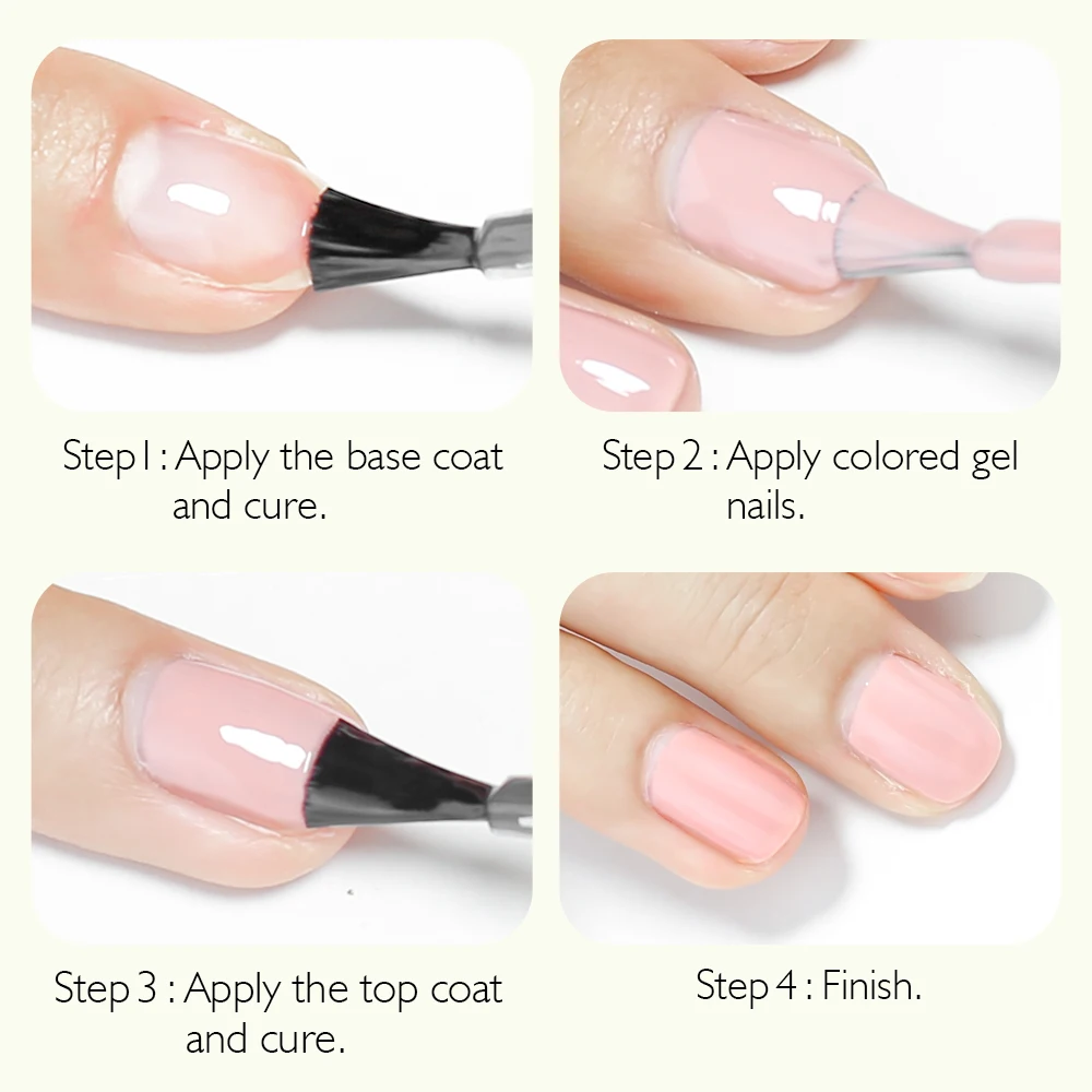 RG 15ml HEMA TPO gratuit paillettes solide UV LED Gel vernis à ongles couche de Base supérieure Nail Gel Art bonbons tons colorés UV LED Gel vernis à ongles