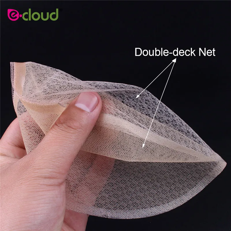 1-5PCS/bag Korean Double side Mono Hairnet For Making Wig Lace Wig Toupee U Part Skin Color Lace Hairnet Material For Wig Caps