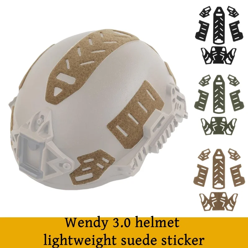 Skeleton Style Camping Wendy 3.0 Helmet Sticker Helmet Patches Hook Loop Fastener Sticky Wendy Helmet Accessories