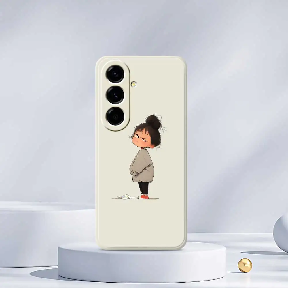 Funda de teléfono móvil con chica bonita para Samsung Galaxy S25 S24 S23 S22 S21 S20 Ultra Plus S10 Plus S24FE S23FE S22FE S21FE