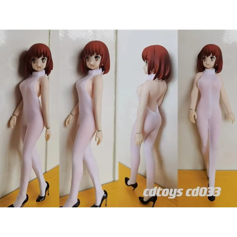 Cdtoys Scd033 1/12 Scale Female Soldier Backless Pantyhose Eight Colors Clothes Model for 6 Inch Figures Body Accessories Doll