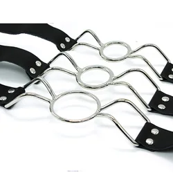 BDSM Bondage Metal Mouth Flail Oral Fixation Iron Ring Plug Ball Fetish Mouth Clamping Fetish Adult Play Enslaved Training Toys