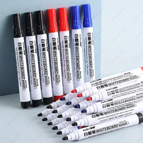 Imagen 2 del producto Rotulador de pizarra borrable, marcador de pizarra, tiza de enseñanza para cerámica de vidrio, marcador artístico para oficina y escuela, papelería, 1-100 Uds.