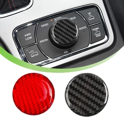 Car Gear Shift 4WD Switch Knob Button Decoraion Cover Trim for Jeep Grand Cherokee 2011-2020 2021 2022 2023 Interior Accessories