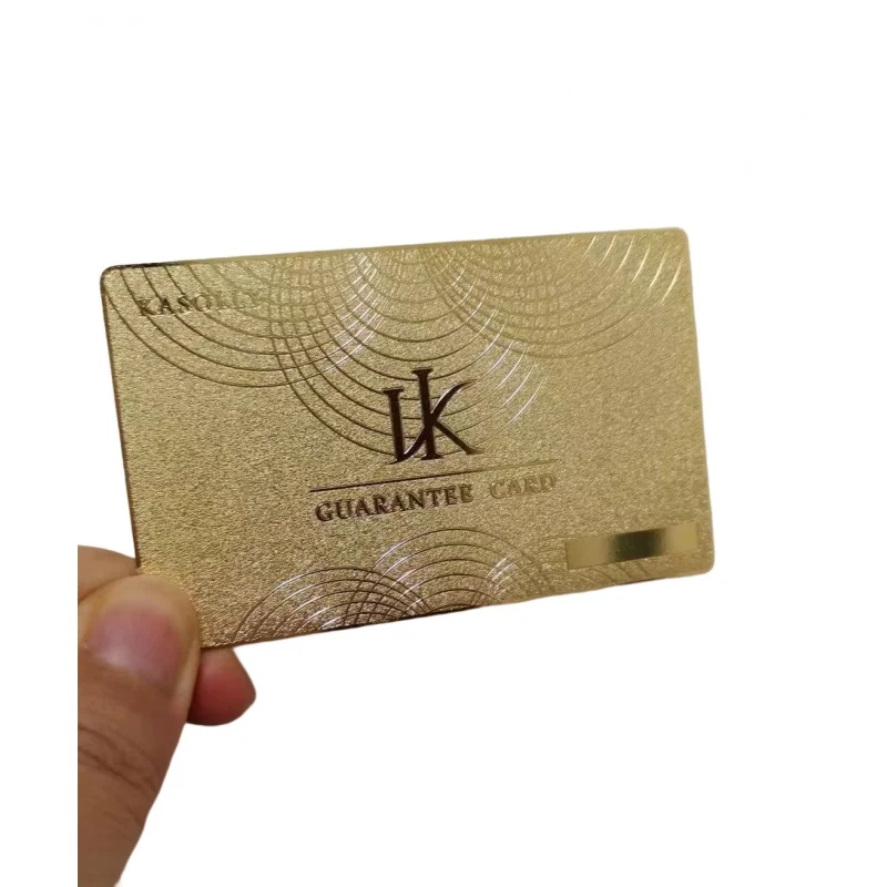 Customized product、Business Metal Card English Custom Playing Gold Metal Game Cards