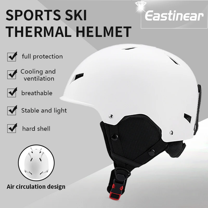 Eastinear High-quality Ski Helmet One-piece Ultra-light Breathable Outdoor Sports Ski Equipment Men's and Women's Warm Helmet