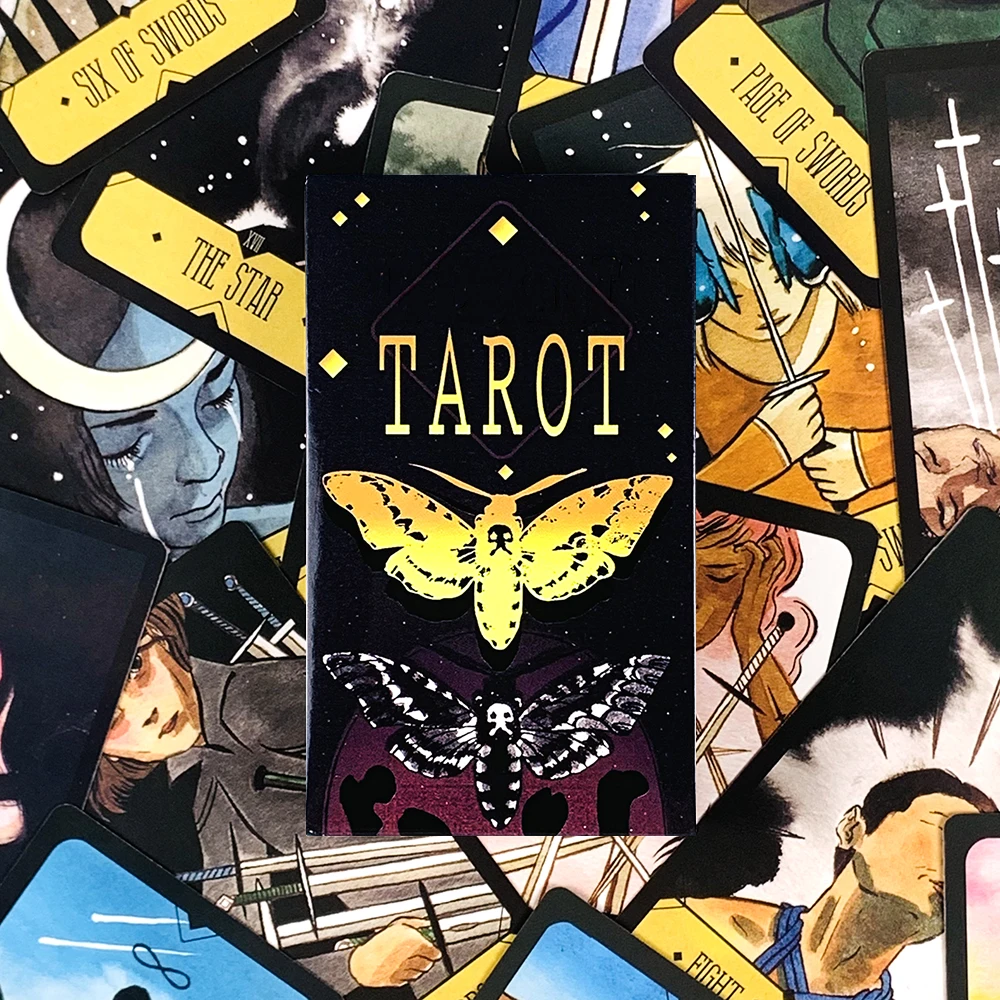 

Карты Таро Сасурайбито: 78 карт, английское издание, для гадания, игр, медитации и подарков, настольные игры для вечеринок