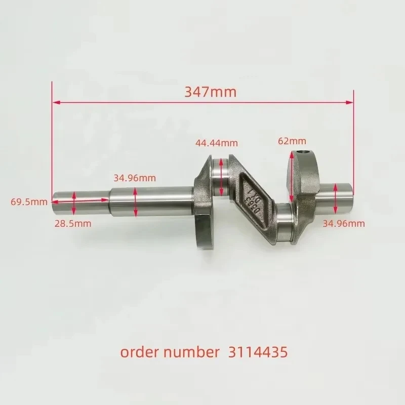 3114435 Crankshaft for Copeland Refrigeration Compressor D2SK-75X-EWL 2SC*-55X D2SC-550 D2SC*-65X D2SC-650 D2SK-65X DLHA2 - 50