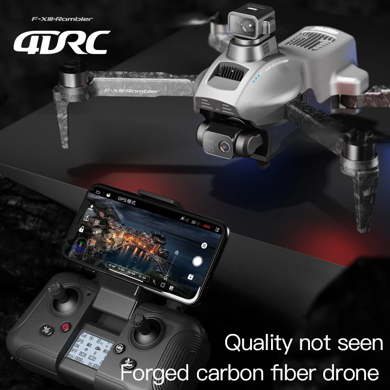 2023 NEW Professional UAV True 4k/30fps HD GPS 5km FPV EIS 3-axis anti-shake dual WIFI 5G obstacle avoidance brushless drone F13