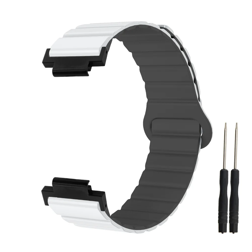 

Magnetic Watch Band For Garmin Watch 235 Quick Release Waterproof Silicone Replacement Adjustable Sport Smart Watch Strap Unisex