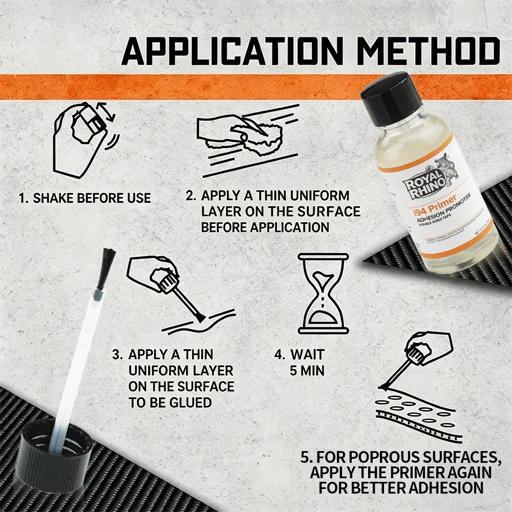 Original Quality Primer i94 Adhesion Promoter 30ml Repack Strong Bonding for Car Wrap Tape Plastic Metal Surface
