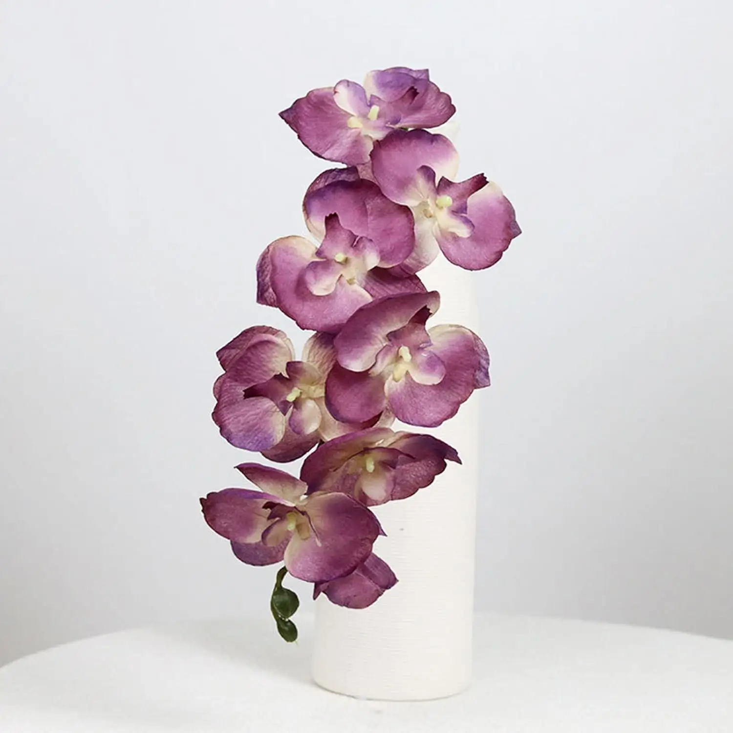 70cm Artificial Orchid Phalaenopsis Fake Flowers Plants 8Heads Fake Phalaenopsis Simulation Flower Home Decor Arrangement Flower