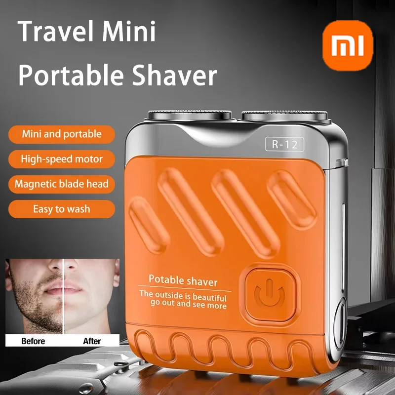 Xiaomi MIJIA Men Electric Shaver Waterproof Type-C Rechargeable Mini Travel Rotary Razor Portable Beard Trimmer Remover Tool New