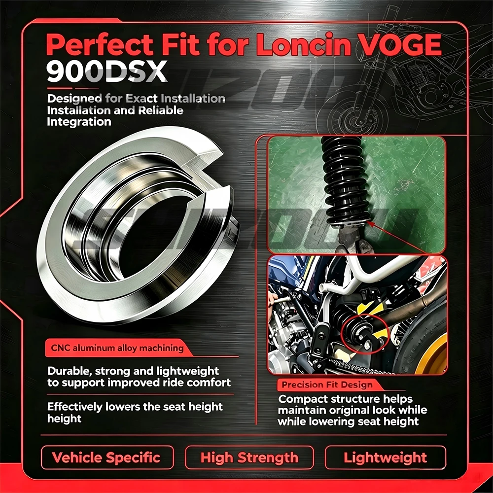 Seat Lowering Kit Rear Shock Absorber Suspension Lowing Lower For VOGE DSX 900 DSX DS900X 900DSX DSX900 Motorcycle Accessories