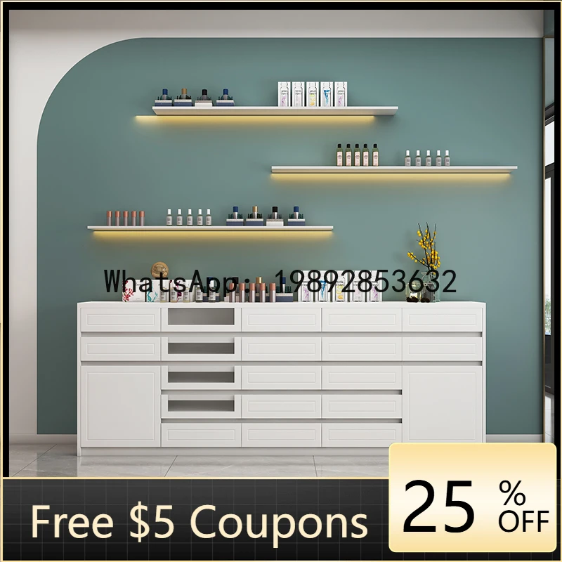 Z5 Nail Salon Display Cabinet Nail Polish Gel Storage Floor-standing Nail Polish Color Wall-mounted Storage Side