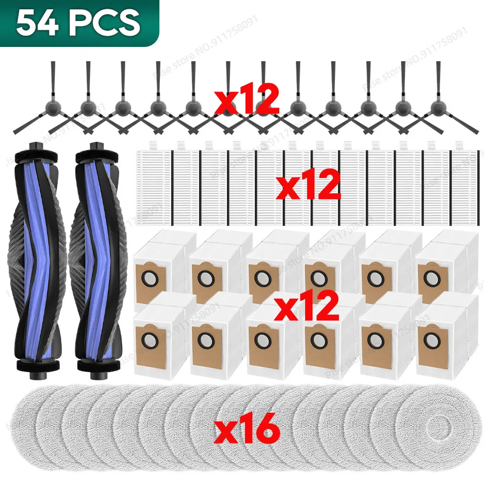 Kompatibel für Lefant M3 / M3 MAX / M3L Zubehör Hauptbürste Filter Mopp Tuch Staubbeutel Ersatzteile