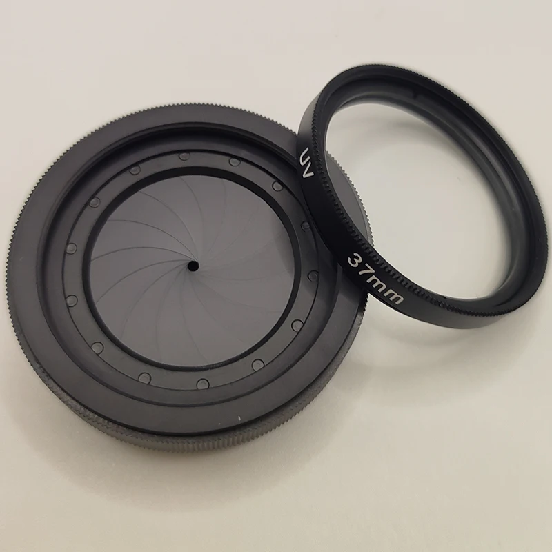 Imagem -04 - Abertura Ajustável Câmera Lens Module com Filtro uv Anel de Diafragma Anel Adaptador Faça Você Mesmo Retrofit M30 a M37 1.526 mm