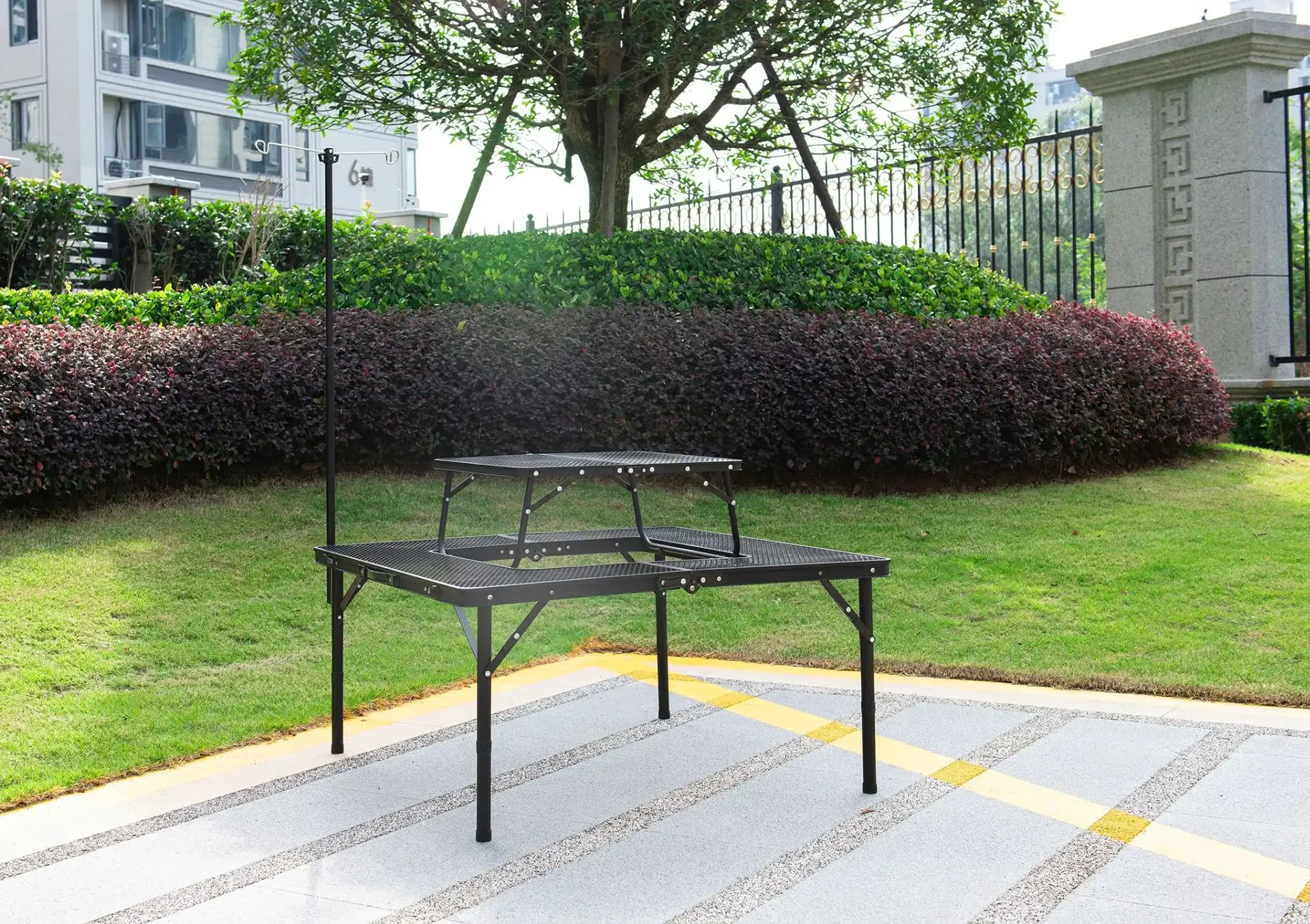 2026 Outdoor Folding Table Camping Stove Table Camping Picnic Extension Table