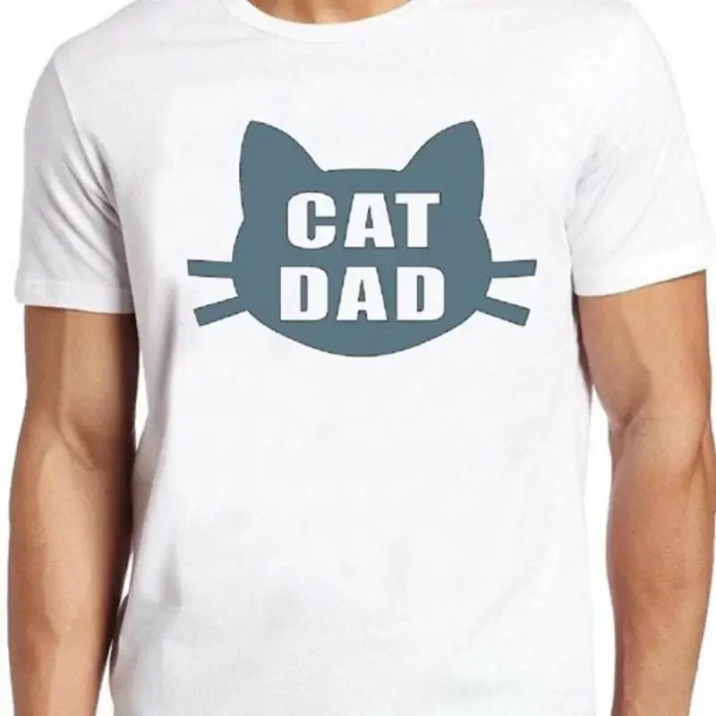 Cat Dad Best Ever Funny Saying Pun Present Slogan Cool Gift Tee T Shirt M122