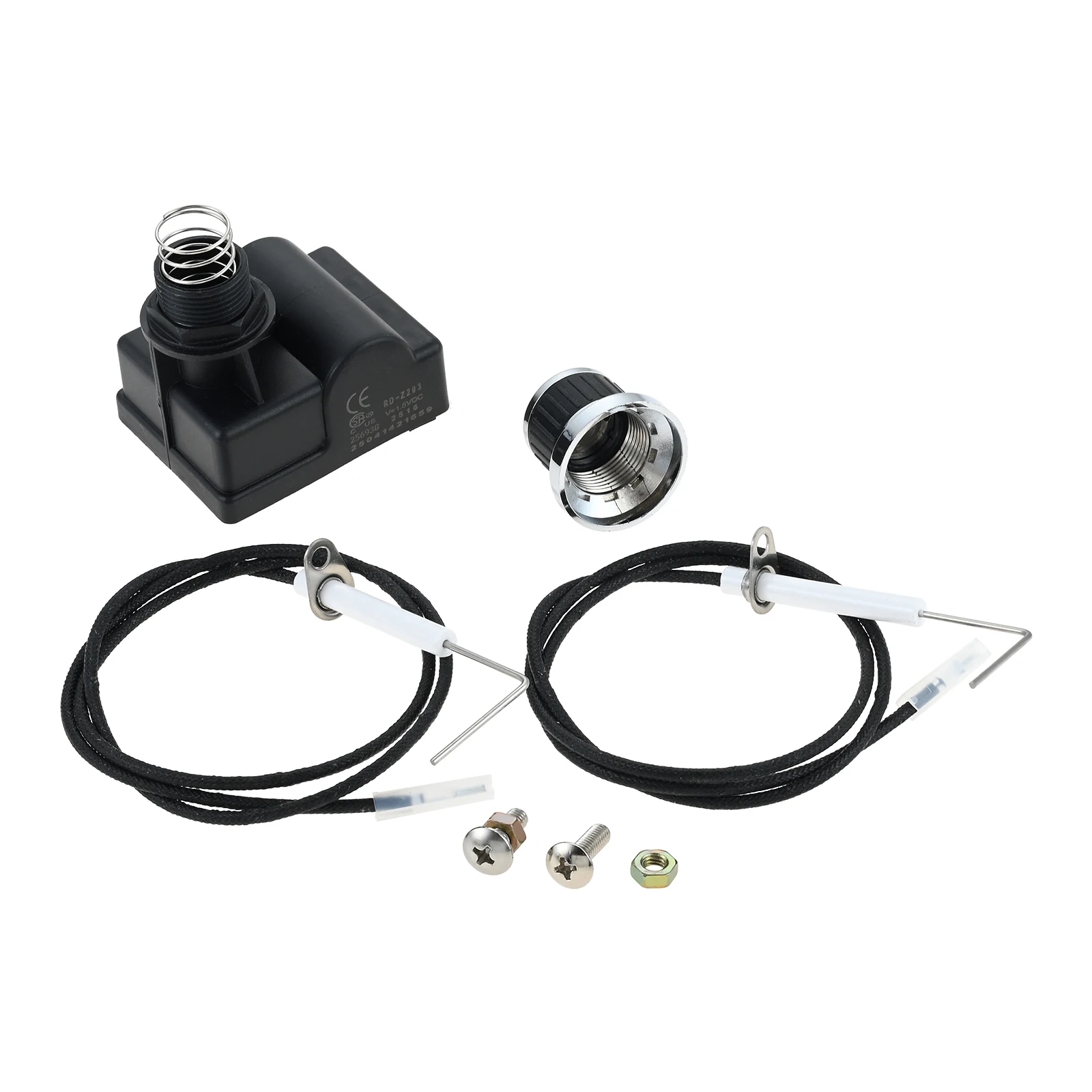 3-Outlet Electronic Grill Push Button Spark Igniter Kit Ceramic Ignition Pins for Blackstone 28