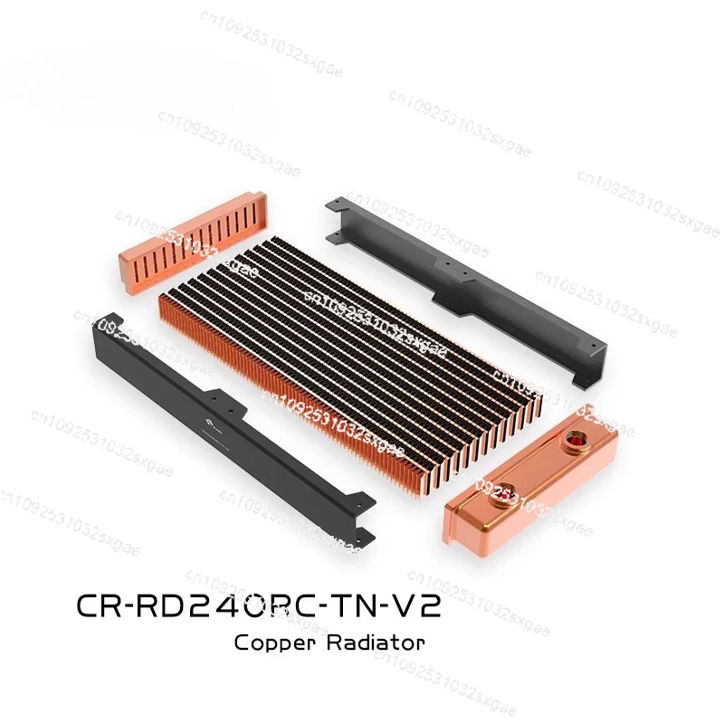 CR-RD240RC-TN-V2 RC series high performance water-cooled copper thin row heat exchanger