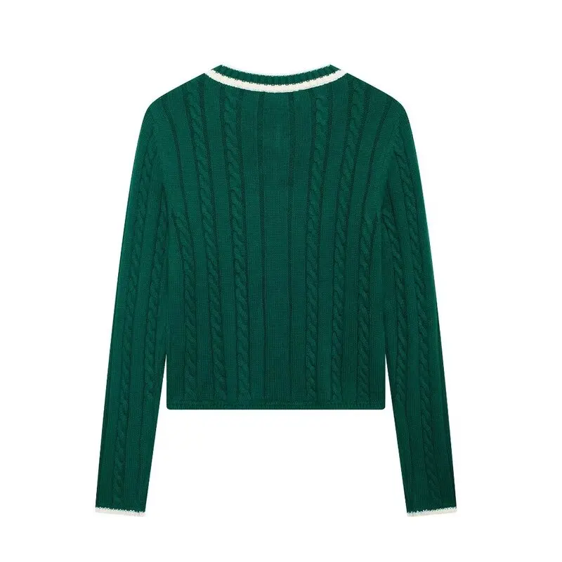 

Simple Casual Long Sve V-Ne Women's Knitwear Autumn Winter New Arrival Commute Sle Regular Length A-Line Sweater