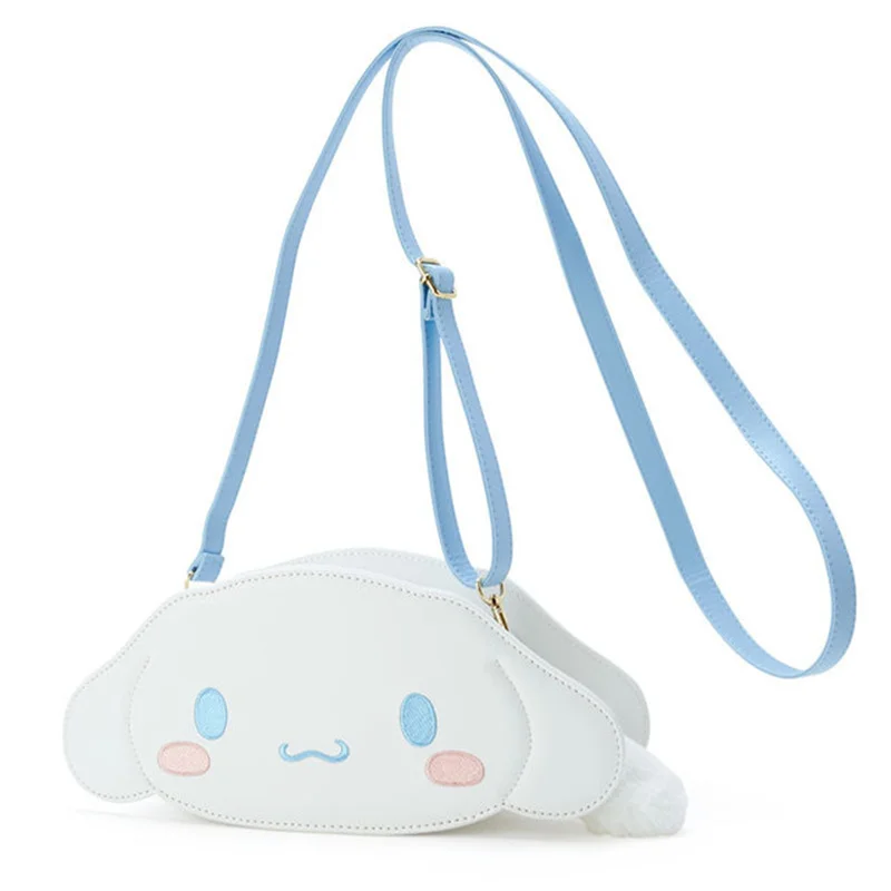 Sanrio Rucksack Hello Kitty PU Handbag My Melody Pocketbook Cinnamoroll Backpack Messenger Dual-use Kuromi Storage Bag