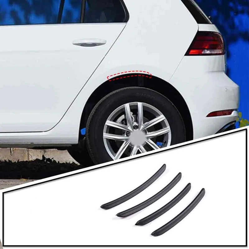 Car fender fender arch wheel eyebrow lip strip ABS black for Volkswagen Golf 8 sticker decoration car exterior accessories