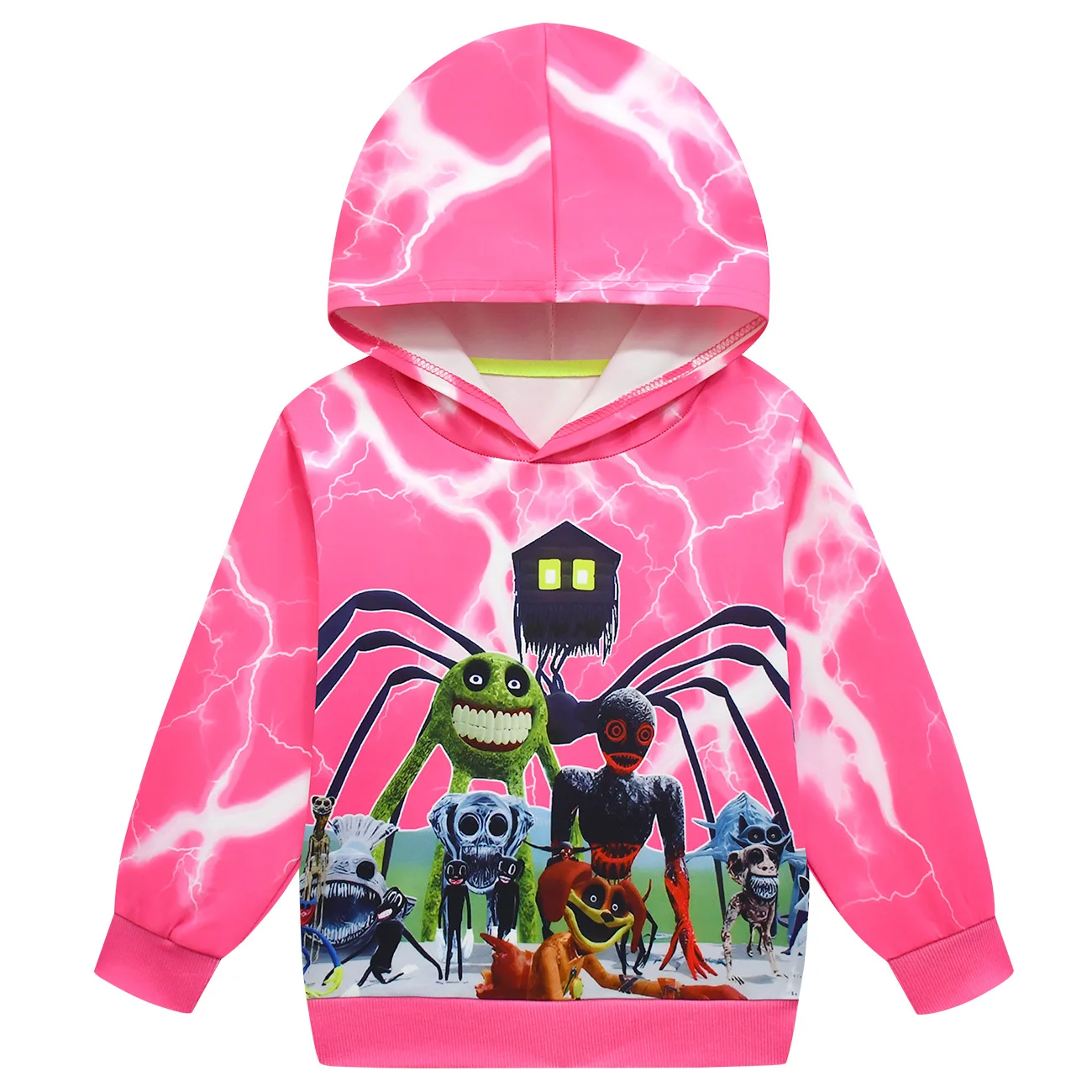 Giochi Horror Costume da gatto per animali domestici per bambini Cartoon Zoo Guard felpe con stampa animalier Boy Girl Pullover bambini abbigliamento di Halloween