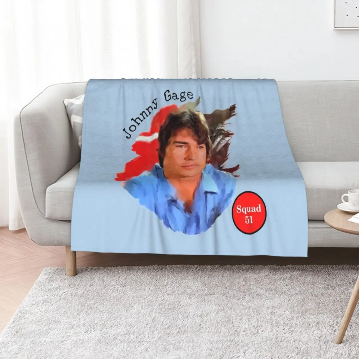 Johnny Gage TV Show Emergency! Throw Blanket Plush Blankets For Sofas Comforter wednesday Sofa Quilt for babies Blankets