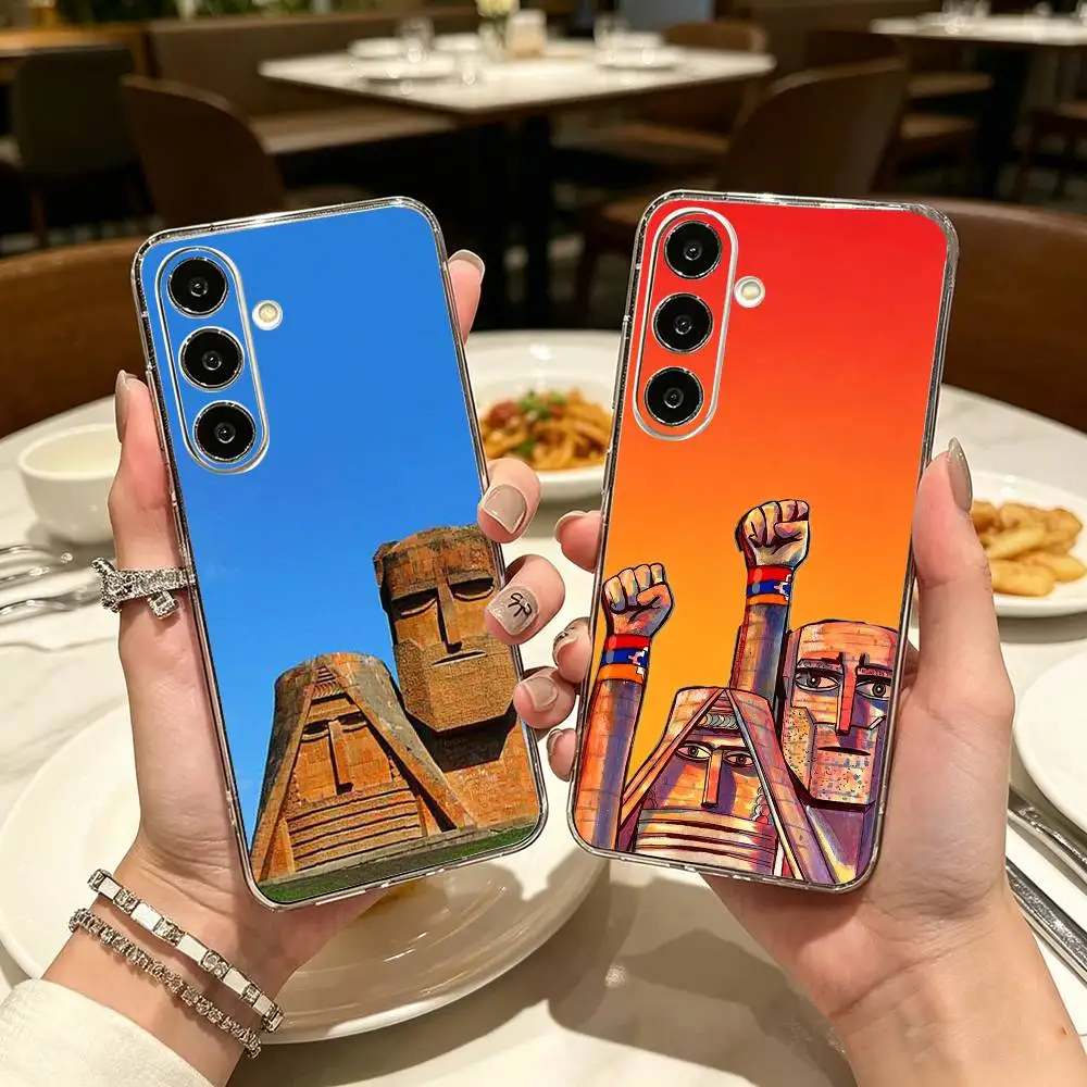Armenian Dedo Babo A-Artsakh Phone Case For Samsung A71, A70, A52, A51, A40, A30, A20 Transparent Cover
