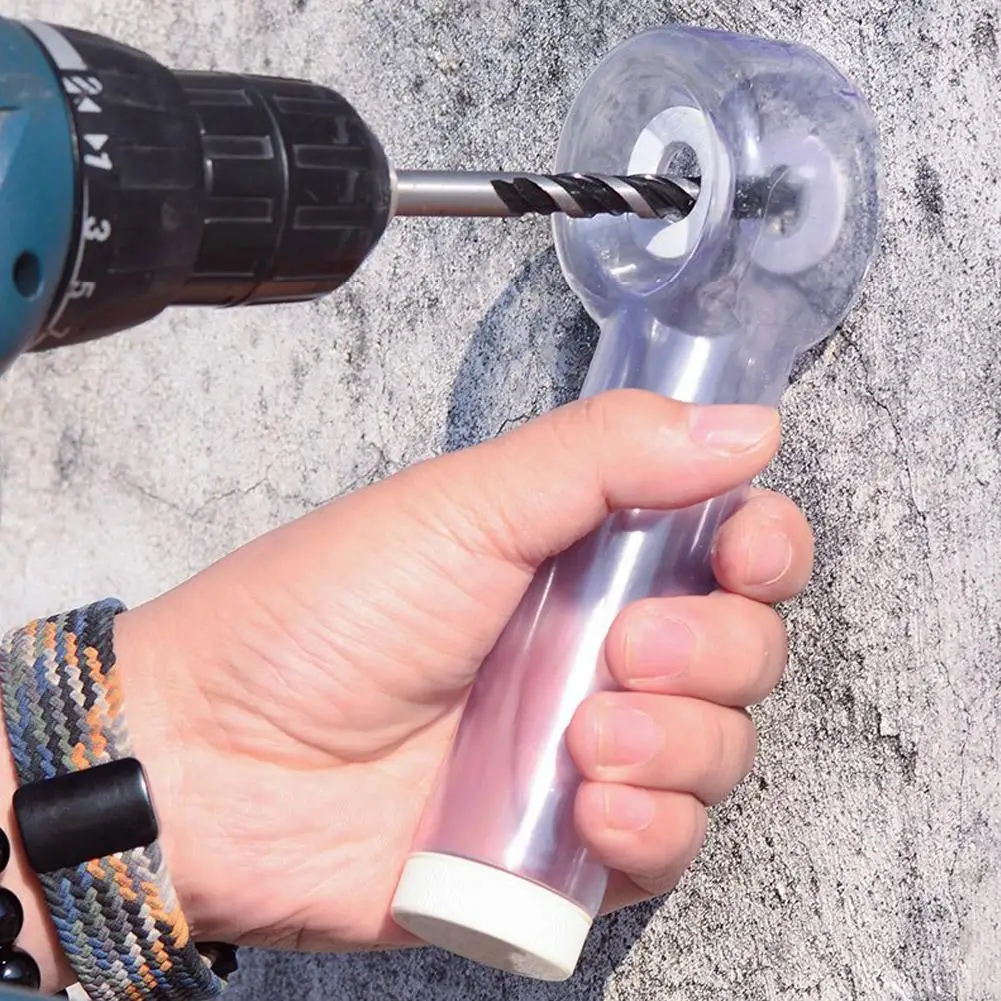Rotating Nozzle Drill Dust Collection Box With Rotating Tilt System, Made Of Plastic Material, Ergonomic And Efficient Design