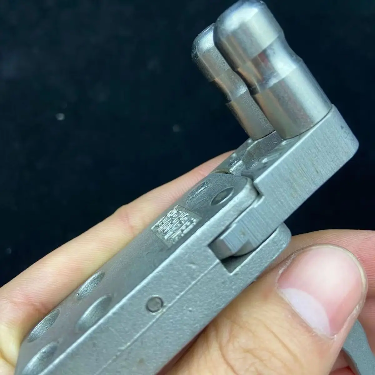 Acessórios de estilingue ao ar livre de aço inoxidável dispositivo de abertura e fechamento de retorno automático braçadeira de ovo de ligação de dois eixos