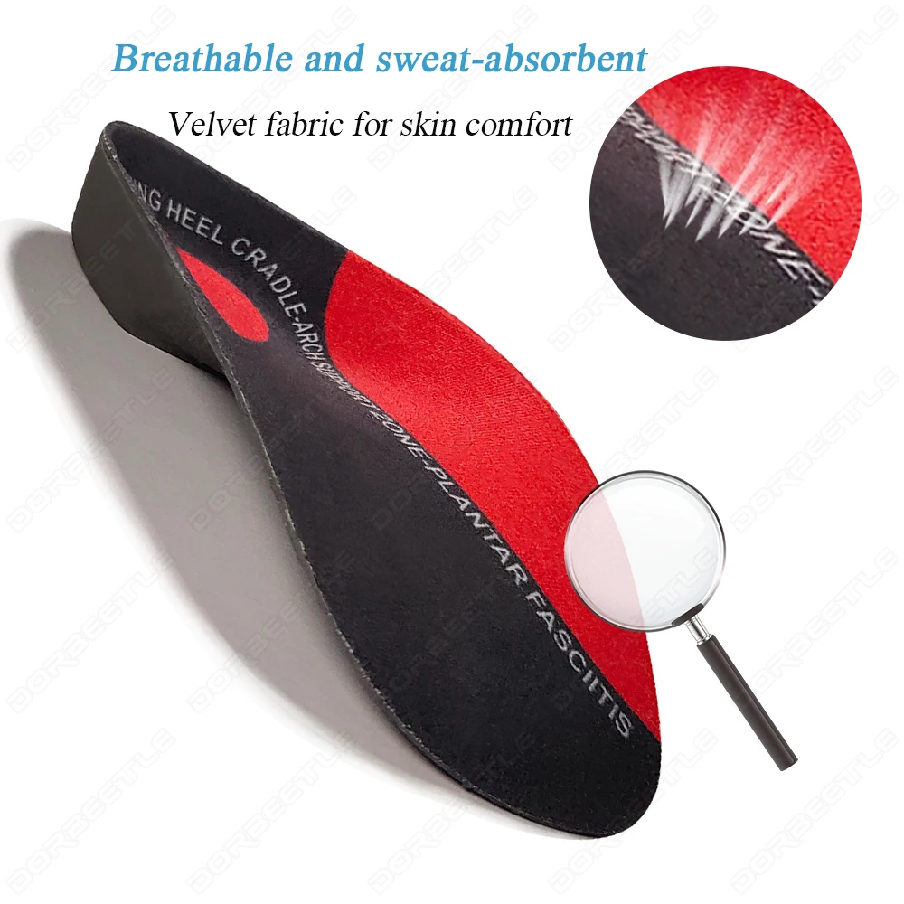 VTHRA Orthotic Shoe Accessorie Insert Insoles Hard Arch Support 3.5cm Half Shoe Insoles For Shoes Sole Fixed Heel Orthopedic Pad