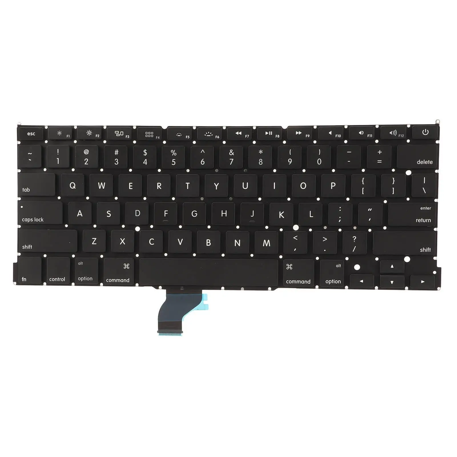 

High Quality Laptop Replacement Keyboard 5 Million Keystrokes US Layout Compatible with 13in A1502 Retina Model Me864 Me865