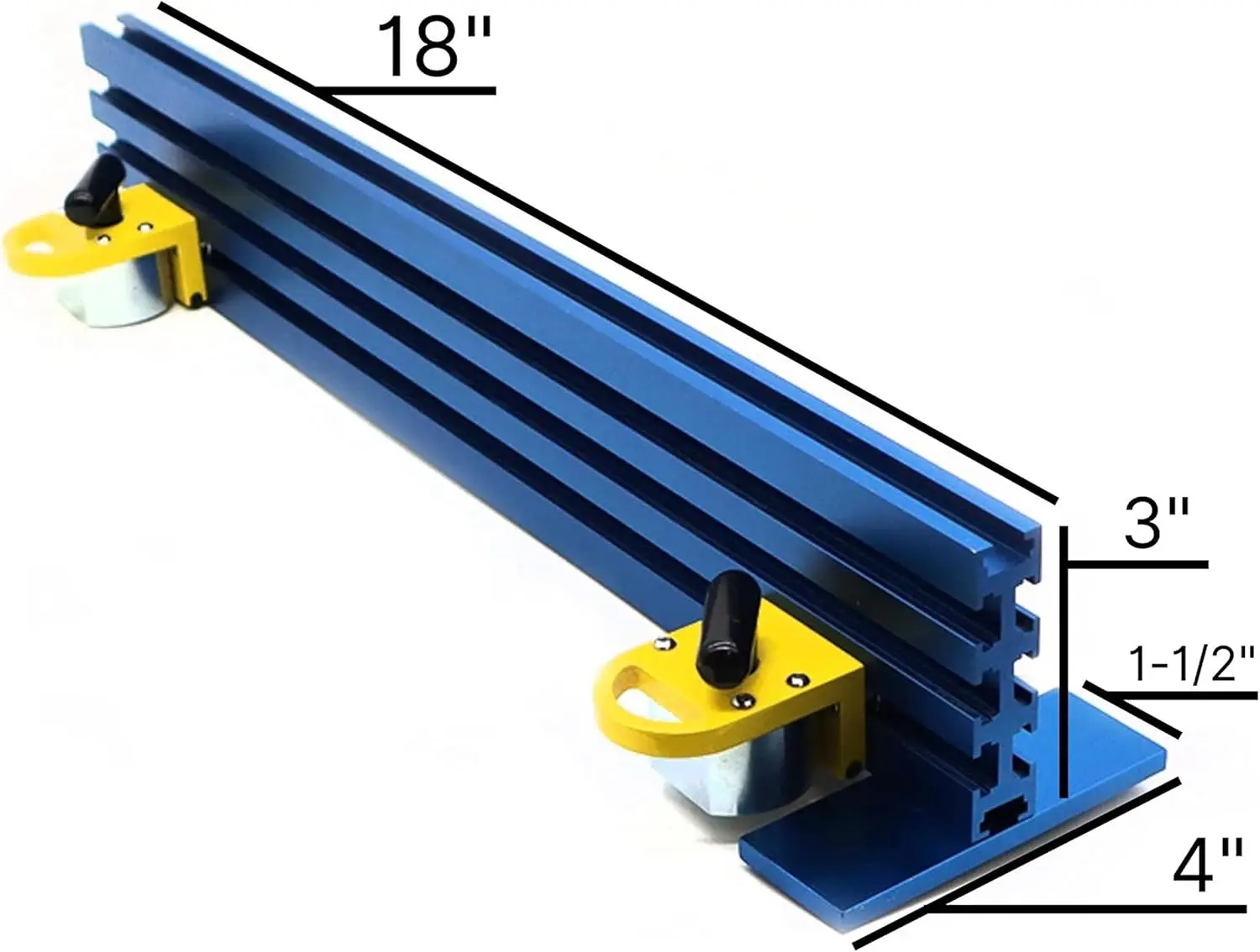 388220 Magnetic Bandsaw and Drill Press Fence with Switchable Magnets 18-Inch-Long x 3-Inch-Tall Fence with Blade Drift