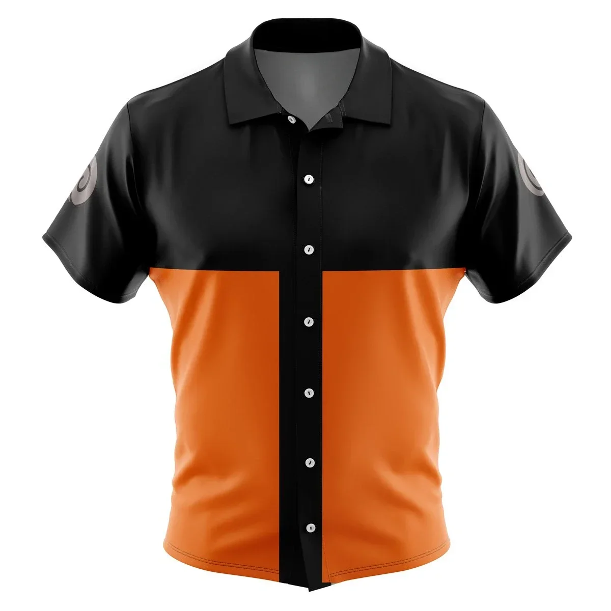 قطعة واحدة من فاكهة الشيطان قطعة واحدة بأزرار لأعلى قميص هاواي موضة الاتجاه تنفس فضفاض متعدد الاستخدامات عادية رياضية الصيف الرجال