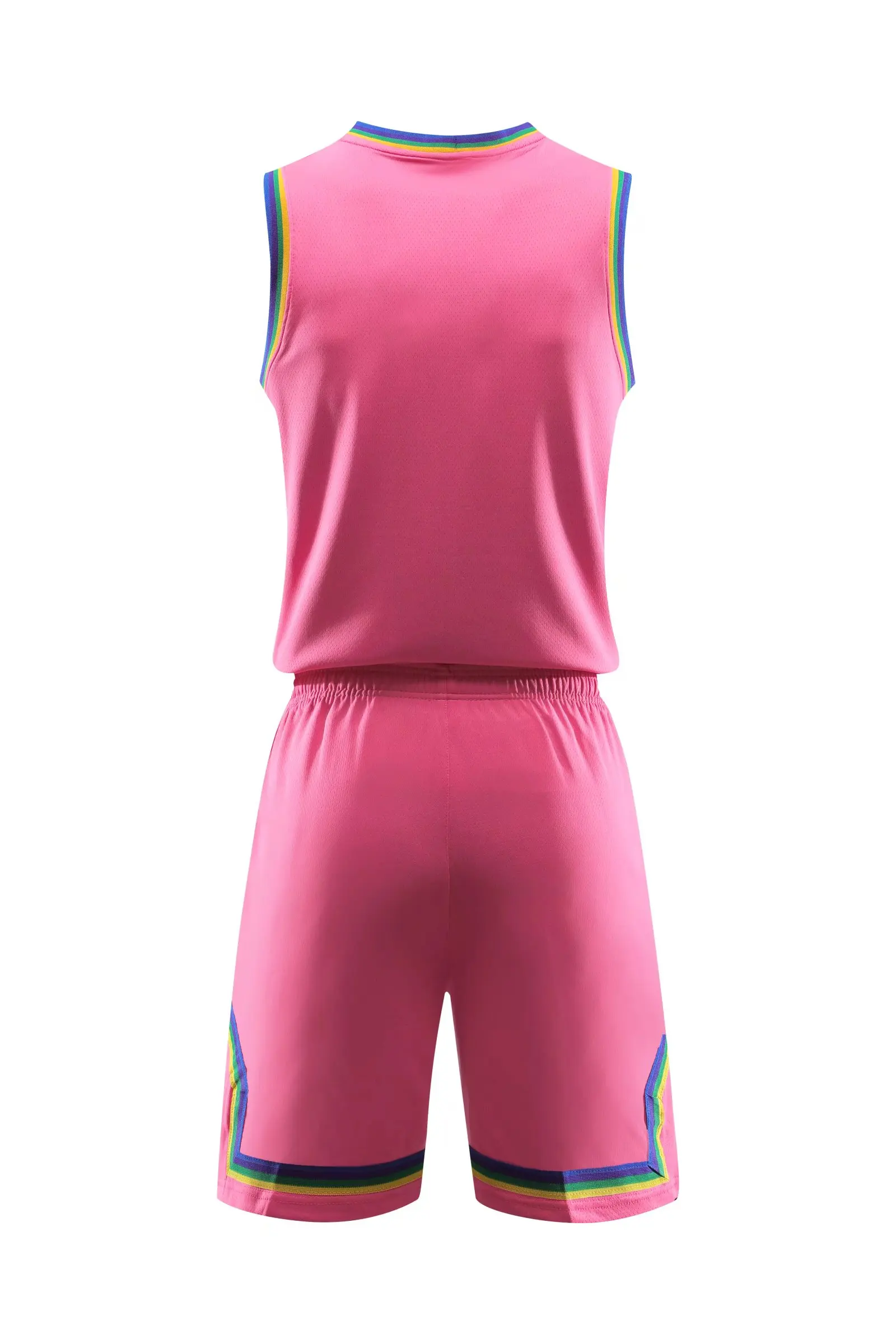 New Style Unisex Sleeveless Sports Set Fitness Running Loose Short Breathable Light Board Basketball Jersey