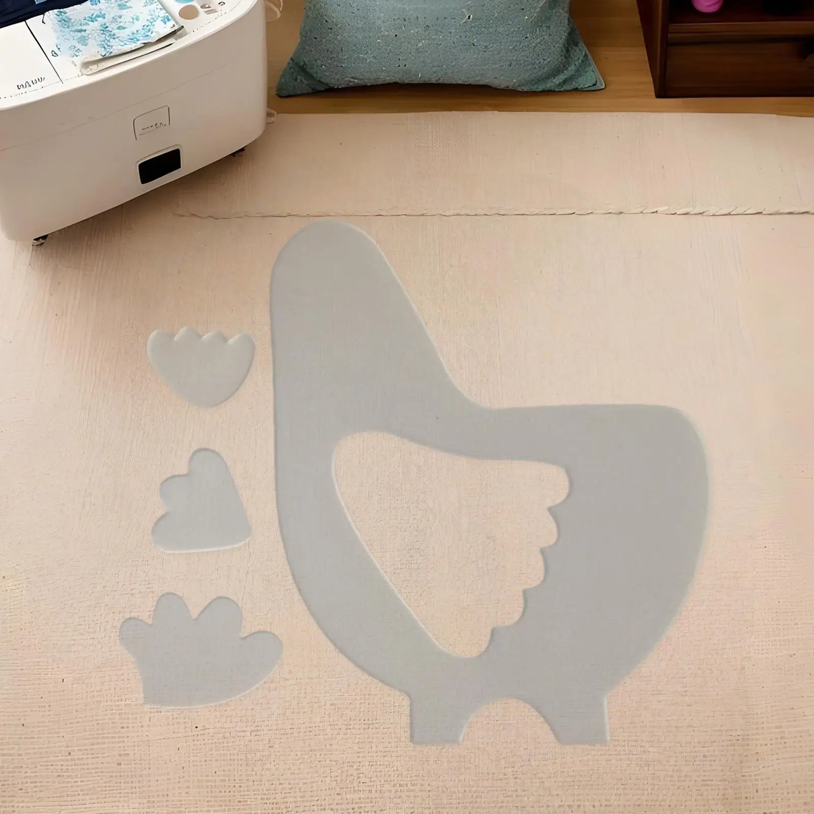 Quilting Templates For Cutting Patterns Chicken Quilting Template Set Supplies Tools Pattern For Beginner Women Cushions Place view 3