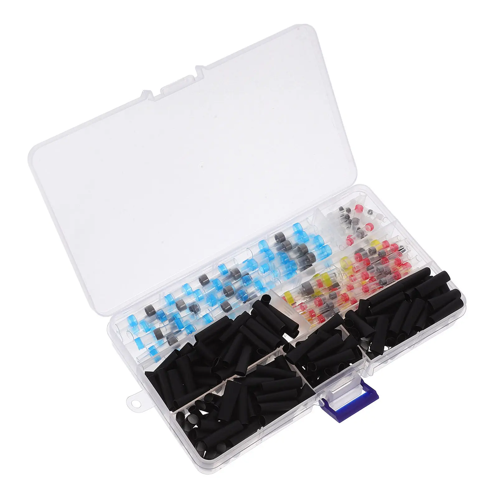 300Pcs Solder Heat Shrink Butt Connectors Wire Splice Kit Electrical Terminal Connectors for Automotive Marine Electronics