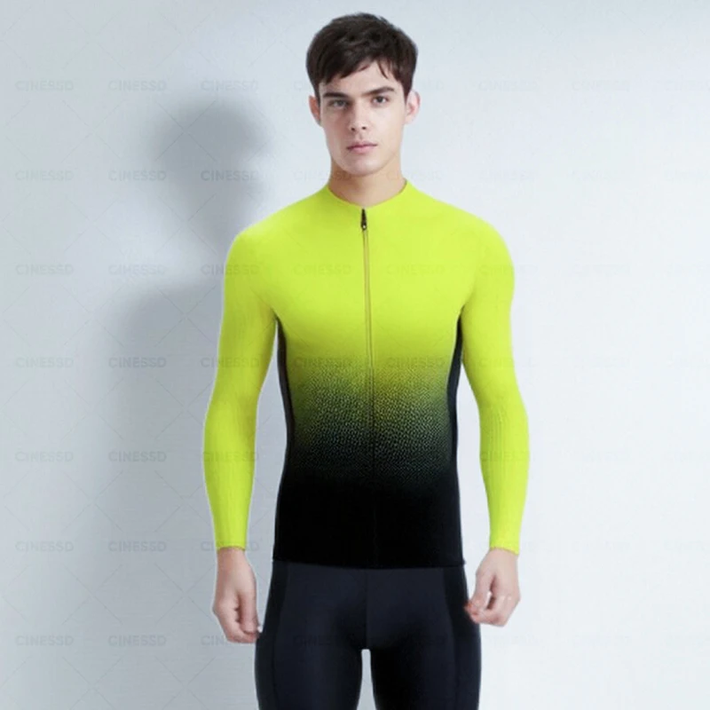 Giacca da ciclismo estiva anti-uv abbigliamento da ciclismo da corsa da uomo maniche lunghe abbigliamento da ciclismo maglia da ciclismo leggera