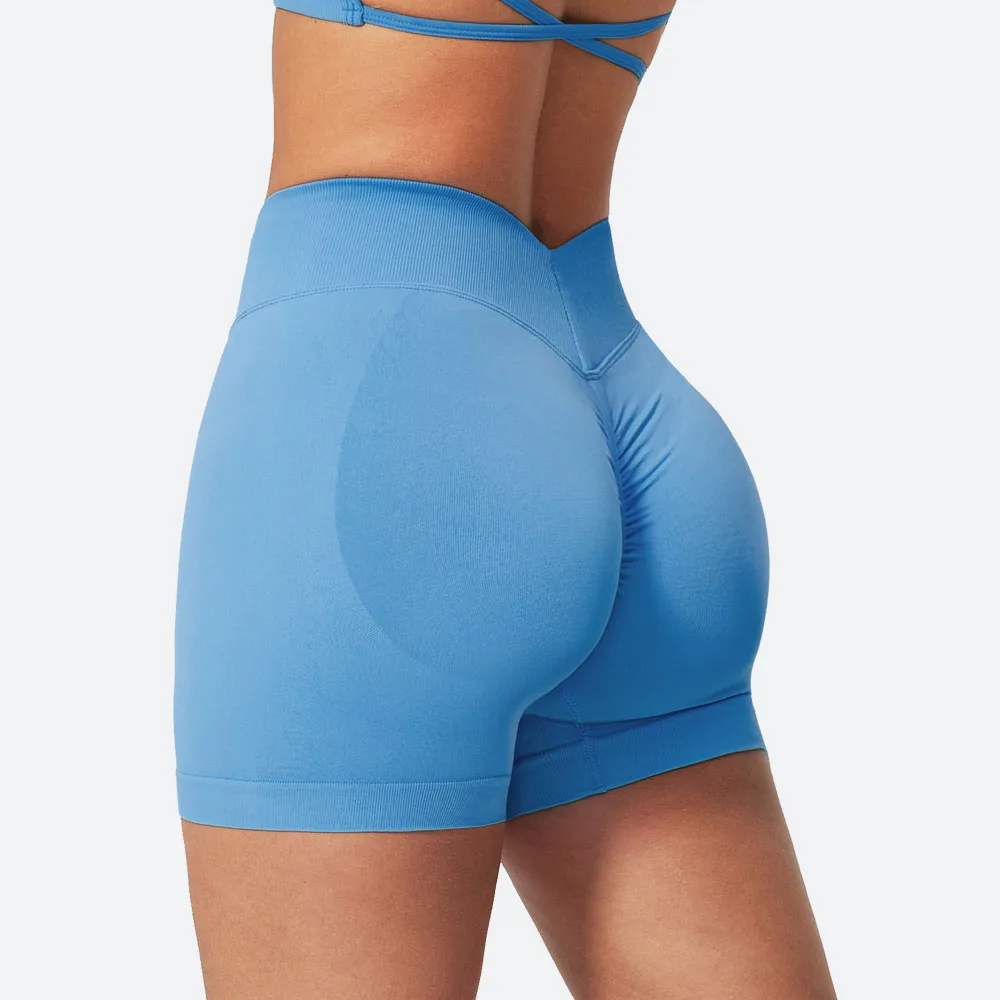 Seamless Yoga Shorts Women Yoga Lift Butt Fitness High Waist Workout Shorts Women's Yoga Gym Push-up Running Bike Workout Shorts