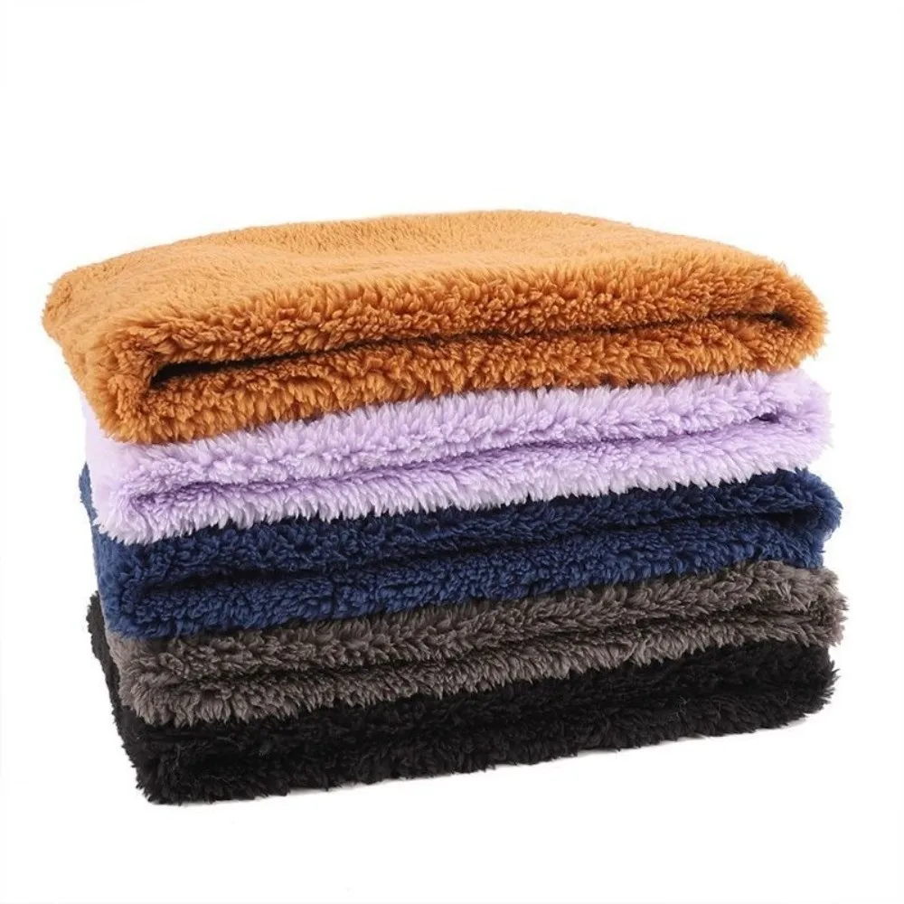 وشاح شتوي قطيفة أنيق بلون سادة أوشحة سنود شتوية سميكة تحافظ على الدفء قناع الوجه الكامل