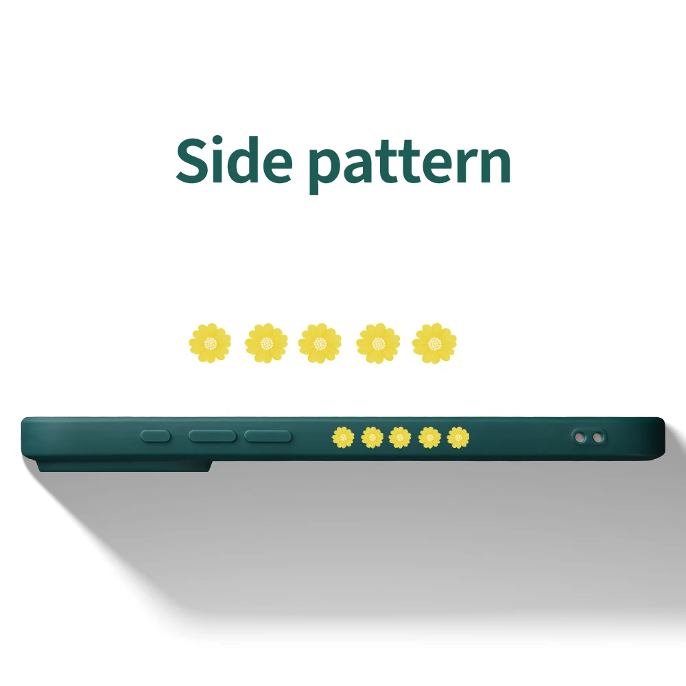 아이폰17 프로맥스 17 에어 16 15 14 13 12 11 프로 맥스 XS 맥스7 8 플러스 16e 16 플러스 TPU 커버 코크 라이트 옐로우 플라워 폰 케이스