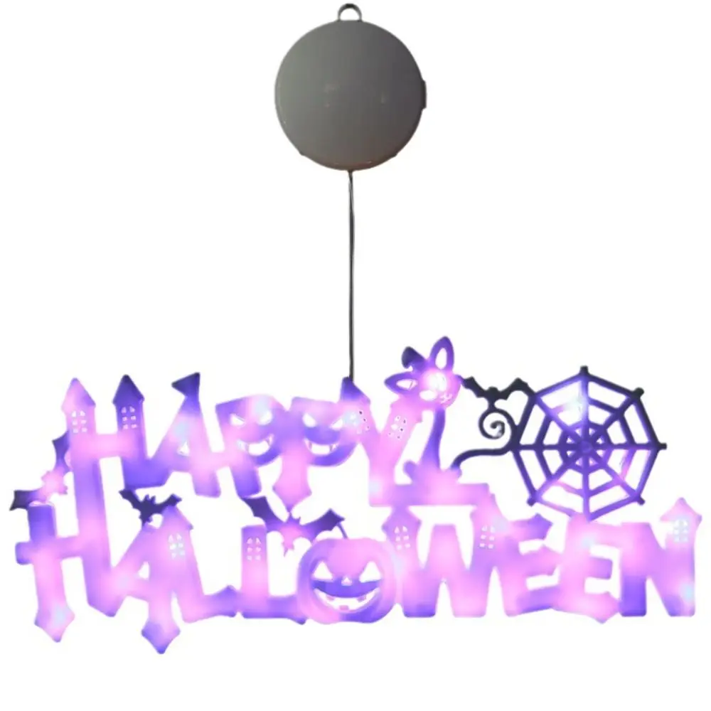 Door Sign Halloween Doorplate Lights Front Door Lighting Halloween Decorative Lights LED Luminous Halloween Lighted Sign